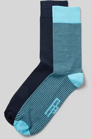 Christian Berg Socken mit Label-Schriftzug im 2er-Pack in , Größe 43/46