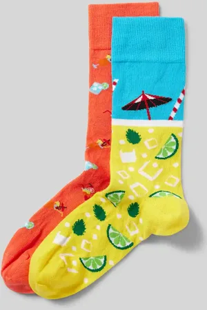 Christian Berg Socken mit Motiv-Stitching im 2er-Pack in , Größe 39/42