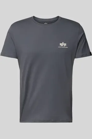 Alpha Industries T-Shirt mit Label-Print in , Größe S