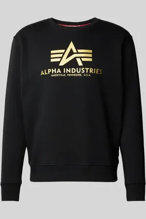 Alpha Industries Sweatshirt mit Label-Print in , Größe M