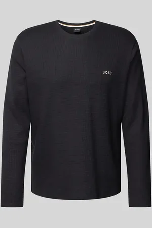 HUGO BOSS Longsleeve mit Label-Stitching in , Größe M