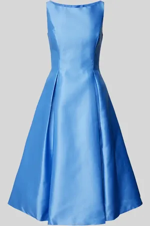 Adrianna Papell Knielanges Cocktailkleid mit Kellerfalten in , Größe 48