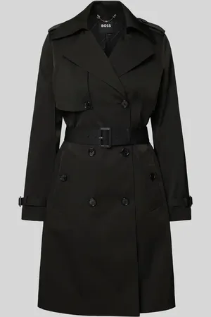 HUGO BOSS Trenchcoat mit Reverskragen Modell 