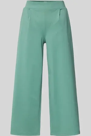 Ichi Wide Leg Stoffhose mit Bundfalten Modell 