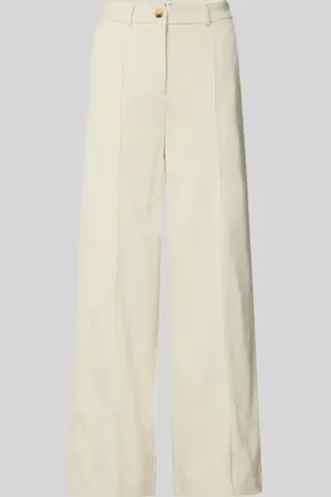 Ichi Wide Leg Cordhose mit Bundfalten Modell 