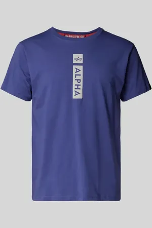 Alpha Industries T-Shirt mit Label-Print in , Größe S