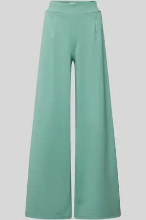 Ichi Wide Leg Stoffhose mit Bundfalten Modell 