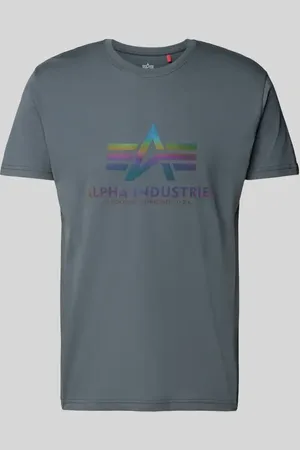Alpha Industries T-Shirt mit Label-Print Modell 