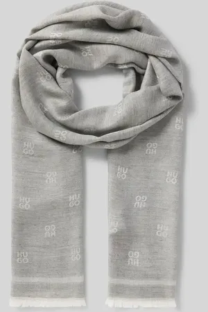 HUGO BOSS Schal aus Viskose-Mix mit Fransen Modell 