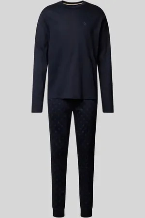 HUGO BOSS Pyjama mit Logo-Print in , Größe M