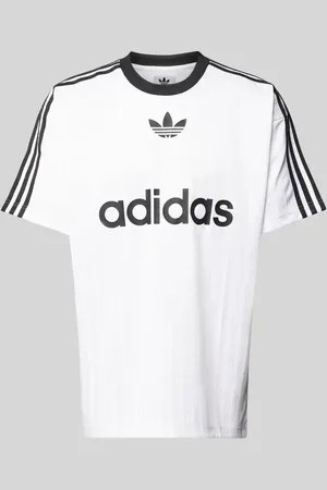 adidas T-Shirt mit Label-Print in , Größe S