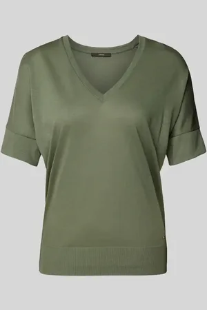 Windsor T-Shirt mit gerippten Abschlüssen in , Größe 34