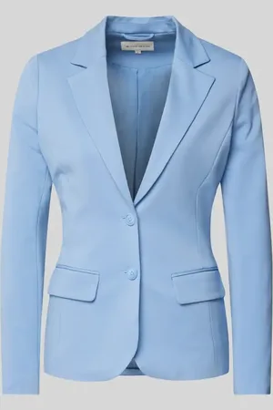 TOM TAILOR Shaped Fit Blazer aus Jersey-Viskose-Mix mit angedeuteten Pattentaschen in , Größe XS