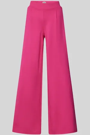 Ichi Wide Leg Stoffhose mit Bundfalten Modell 