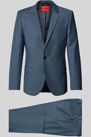 HUGO BOSS Slim Fit Anzug mit Schurwoll-Anteil Modell 