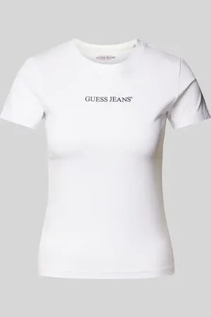 Guess Slim Fit T-Shirt mit Label-Print in , Größe XS