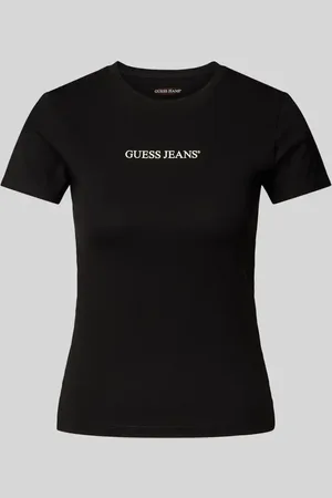Guess Slim Fit T-Shirt mit Label-Print in , Größe XS