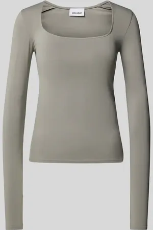 Weekday Longsleeve mit Karree-Ausschnitt in , Größe XS