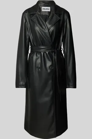 Review Trenchcoat in Leder-Optik in , Größe XS