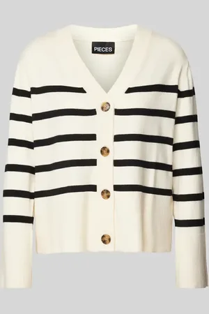 Pieces® Regular Fit Strickjacke mit Viskose-Anteil Modell 