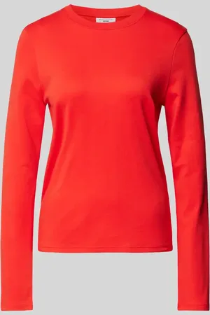 Marc O’ Polo Longsleeve mit geripptem Rundhalsausschnitt in , Größe XS