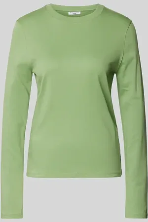 Marc O’ Polo Longsleeve mit geripptem Rundhalsausschnitt in , Größe S