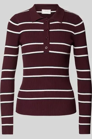 Neo Noir Longsleeve aus Viskose-Mix mit Polokragen Modell 