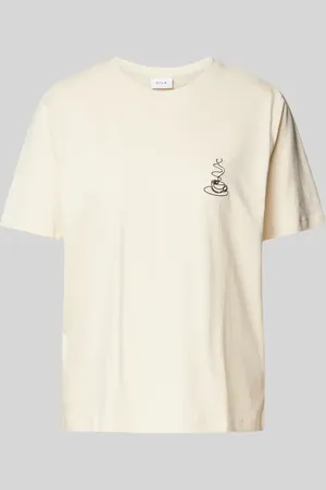 VILA T-Shirt mit Label-Stitching Modell 