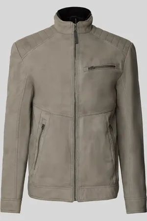 TOM TAILOR Regular Fit Jacke in Lederoptik aus reiner Viskose mit gesteppter Schulterpasse in , Größe L