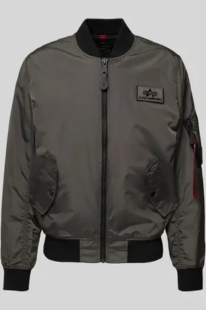 Alpha Industries Bomberjacke mit Label-Badge in , Größe S