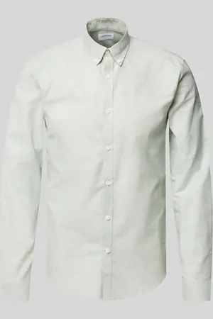 Lindbergh Slim Fit Freizeithemd mit Knopfleiste Modell 