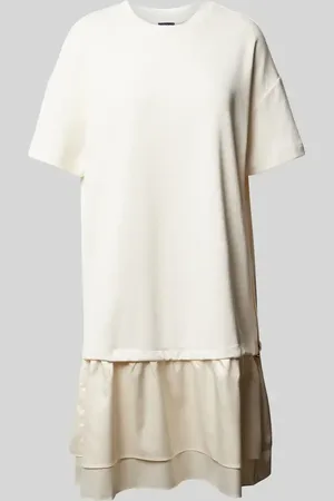 JOOP! Knielanges Kleid mit überschnittenen Schultern Modell 