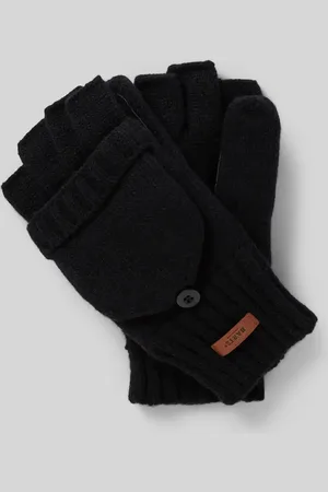 Barts Fäustlinge aus reiner Lammwolle mit Label-Detail Modell 