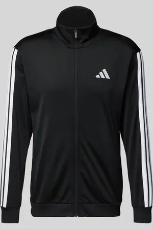 adidas Sweatjacke mit Logo-Stitching in , Größe S