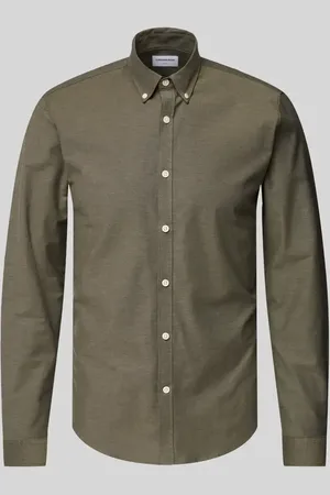 Lindbergh Slim Fit Freizeithemd mit Knopfleiste Modell 