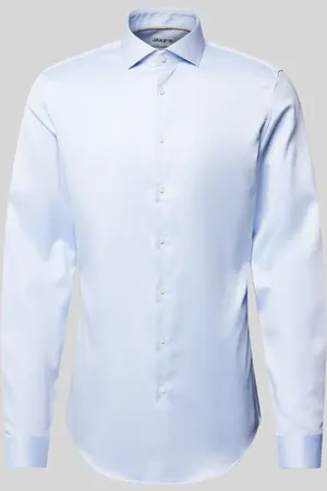 Jake*s Slim Fit Businesshemd mit extra langem Arm in , Größe 39/40