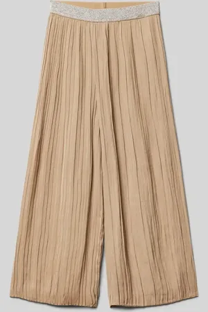 QS by s.Oliver Loose Fit Weite Hose mit Effektgarnbund in , Größe 104