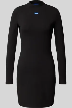 Hugo Blue Minikleid mit Label-Badge Modell 