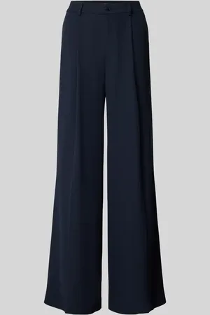 Ralph Lauren Wide Leg Bundfaltenhose mit Gürtelschlaufen Modell 