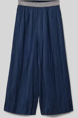 QS by s.Oliver Loose Fit Weite Hose mit Effektgarnbund in , Größe 104