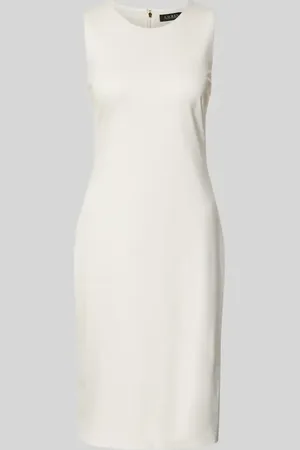 Ralph Lauren Knielanges Kleid mit Rundhalsausschnitt Modell 