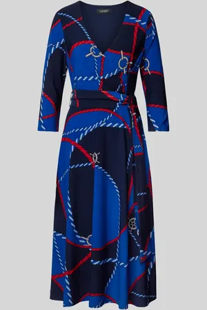 Ralph Lauren Midikleid in Wickel-Optik Modell 