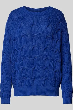 More & More Strickpullover mit Lochstickerei in , Größe 34