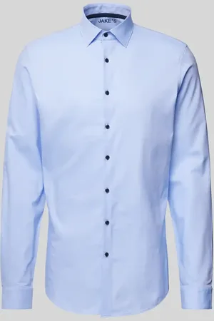 Jake*s Slim Fit Businesshemd mit extra langem Arm in , Größe 37/38