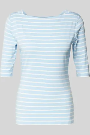 Comma, T-Shirt mit U-Boot-Ausschnitt in , Größe 34