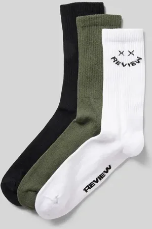 Review Socken mit elastischem Rippenbündchen im 3er-Pack in , Größe 39/42