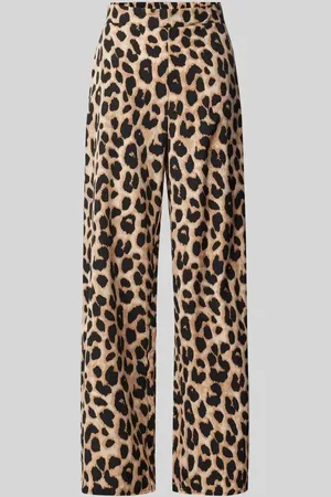 Pieces® Loose Fit Stoffhose mit Allover-Print Modell 