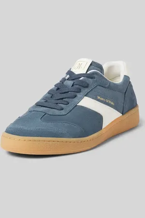 Marc O’ Polo Low Top Sneaker aus edlem Velours-Rindsleder mit Glattleder-Details in , Größe 40
