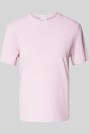 VILA T-Shirt mit geripptem Rundhalsausschnitt Modell 