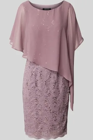 Swing Knielanges Cocktailkleid mit Paillettenbesatz in , Größe 34